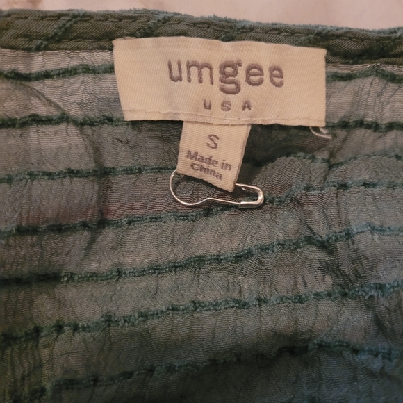 Umgee Leaf Green Textured Long Sleeve  Cardigan S - Picture 7 of 7
